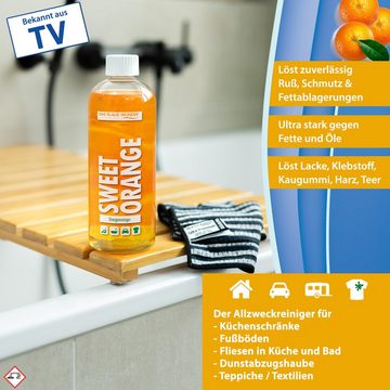 Das Blaue Wunder® SWEET ORANGE Orangenreiniger Universalreiniger inkl. Sprühflasche Reinigungskonzentrat (3-St)