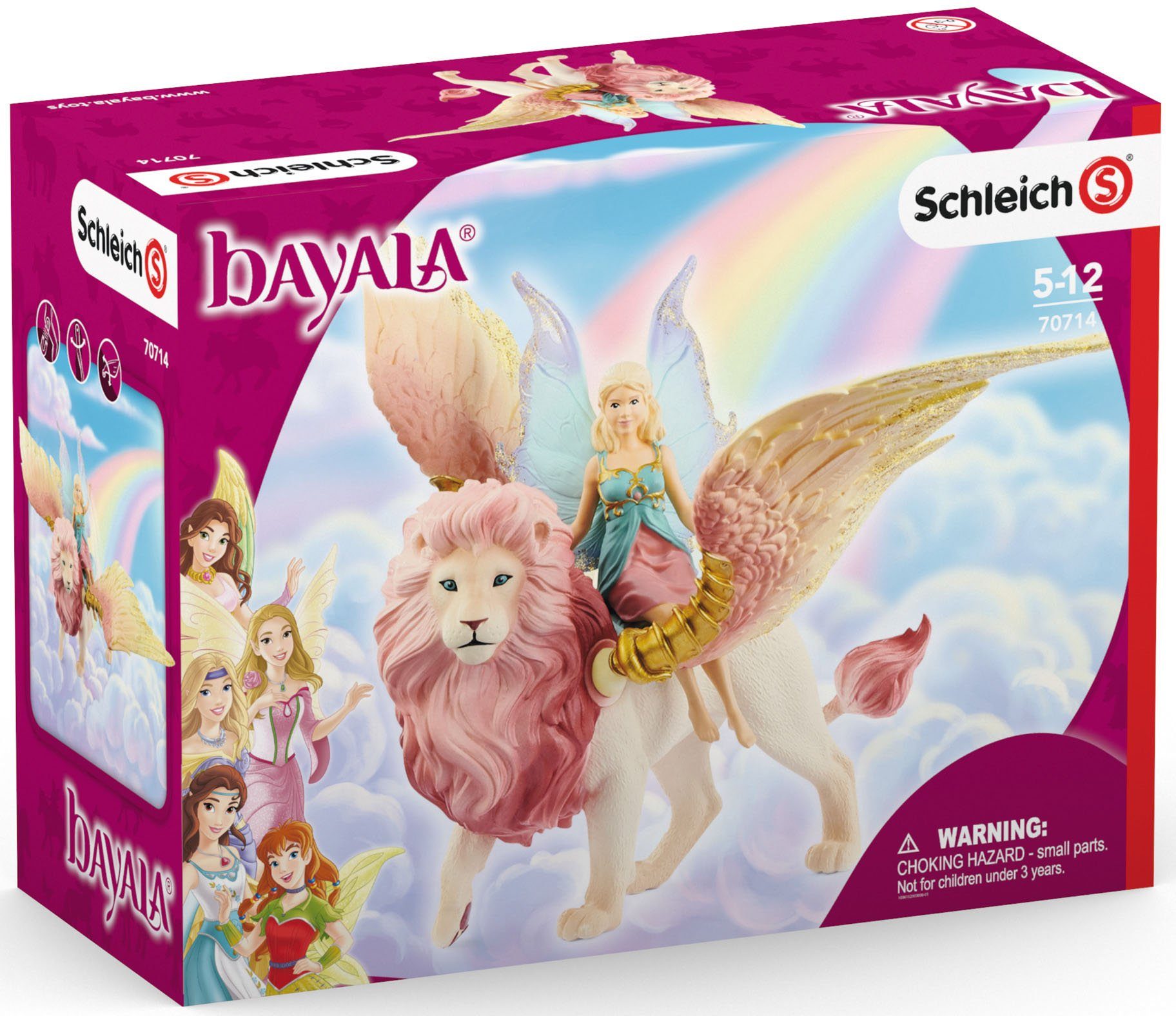 Schleich® Spielfigur BAYALA®, (70714) auf Löwe Elfe geflügeltem