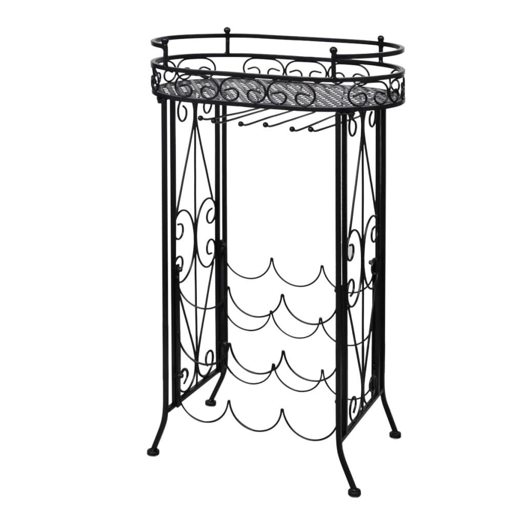 Weinregal Weinregal Flaschenregal Weinschrank Flaschenständer 9 Flaschen mit Gla
