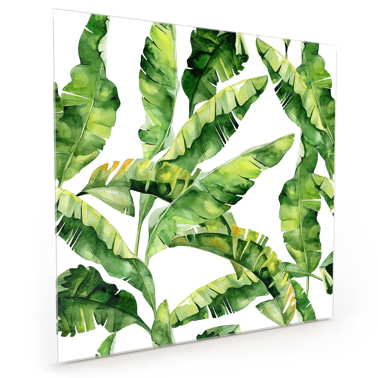 Primedeco Küchenrückwand Küchenrückwand Spritzschutz Glas mit Motiv Dschungel Muster