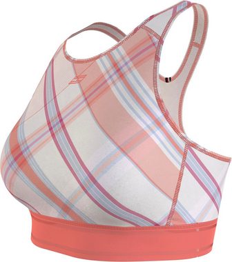 Tommy Hilfiger Sport Sport-BH MID INTENSITY HIGH NECK AOP BRA mit Tommy Hilfiger Sport Logo-Druck