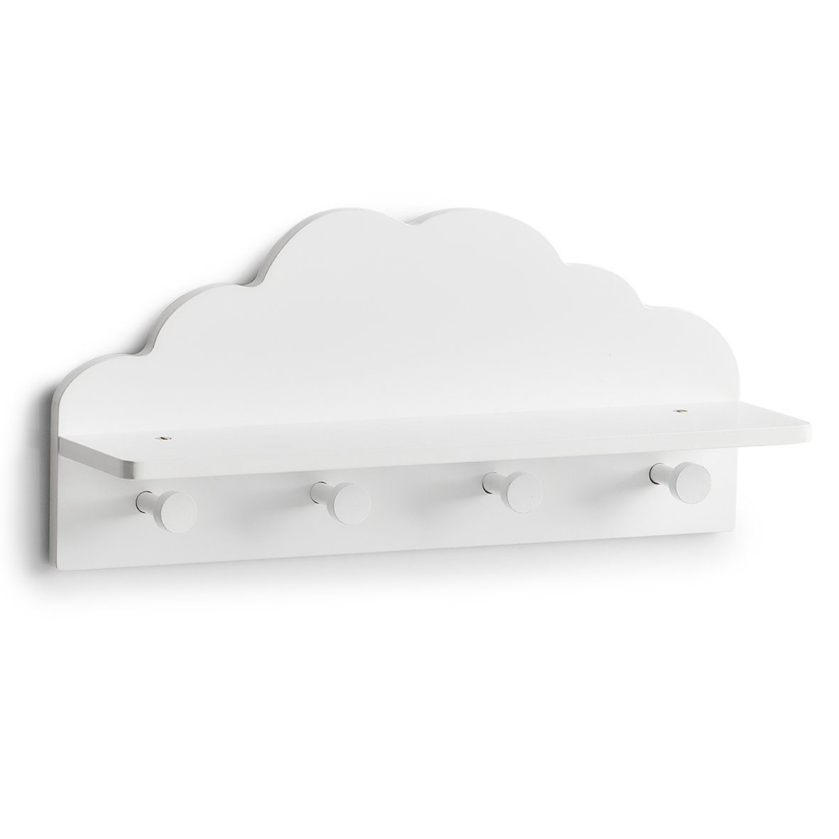 Zeller Present Ablageelement Kinder-Wandgarderobe "Wolke, MDF, weiß, 48 x 12 x 22 cm. € 19,02