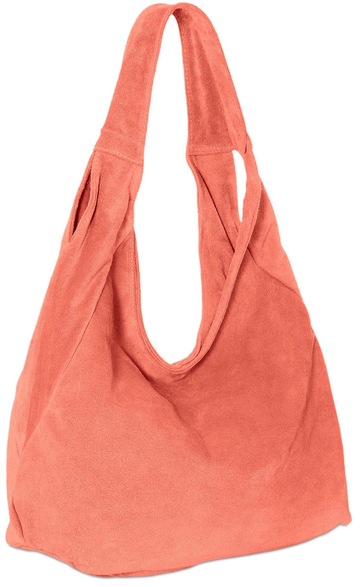 Caspar Schultertasche TL618 Damen Wildleder Schultertasche