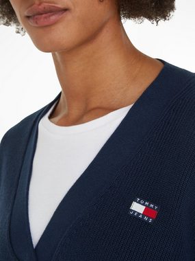 Tommy Jeans Strickjacke TJW FLAG BADGE CARDIGAN mit Tommy Jeans Flagge