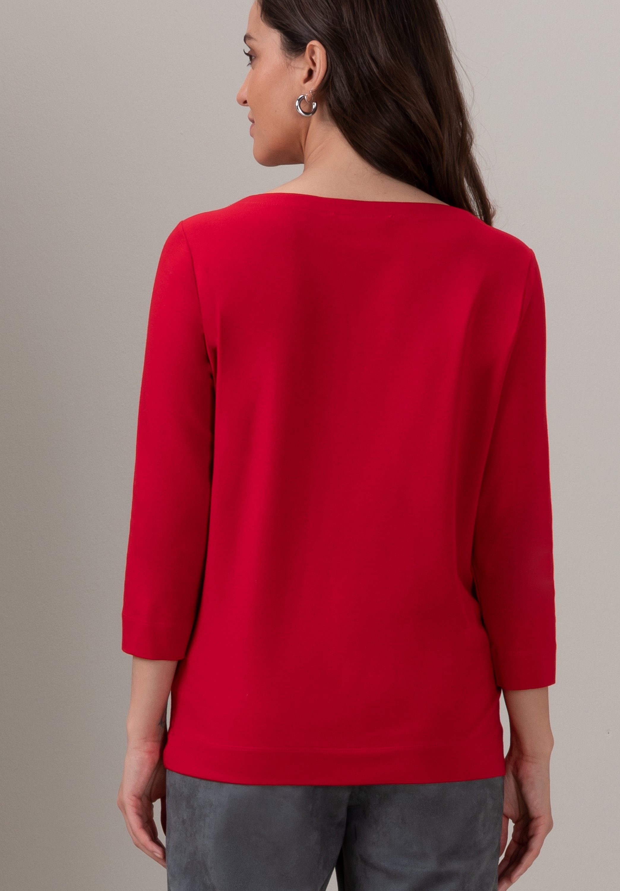 bianca Look DIELLA red modernem angesagten 3/4-Arm-Shirt in Trendfarben pepper und