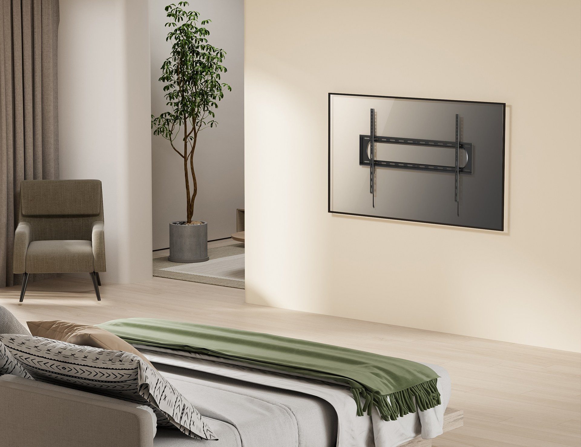 Equip TV-Wandhalterung Equip 60"-120" Feste HD-TV-Halterung