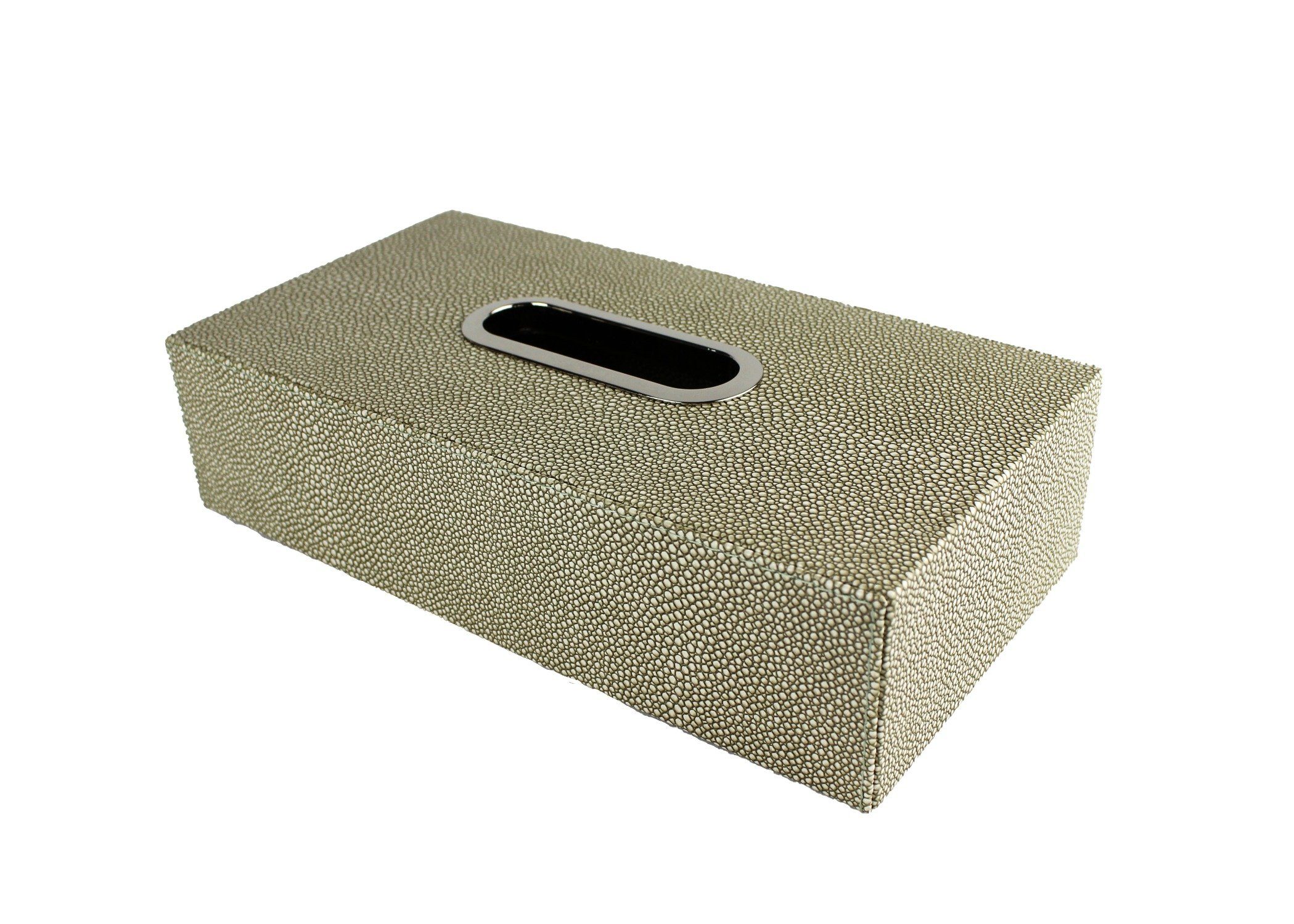 Signature Home Collection Papiertuchbox Papiertuchbox Rochenhaut Kunstleder für Taschentücher (1 Stück, 1x Taschentücherbox Kunstleder), beschichtete Oberfläche, abwischbar