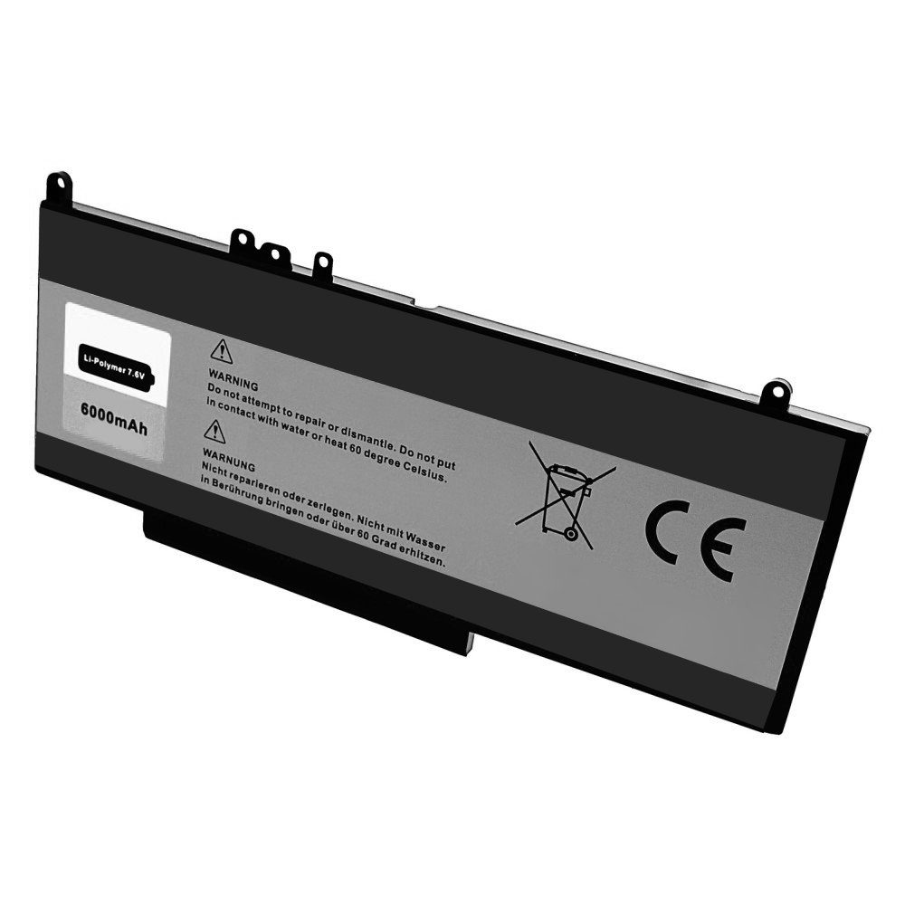 GOLDBATT Akku für Dell Latitude 7.6V 3150 3160 E5250 E5450 E5550 6MT4T 8V5GX G5M10 Laptop-Akku Ersatzakku 6000 mAh (7,6 V, 1 St), 100% kompatibel mit den Original Akkus durch maßgefertigte Passform inklusive Überladungs- und Kurzschlussschutz