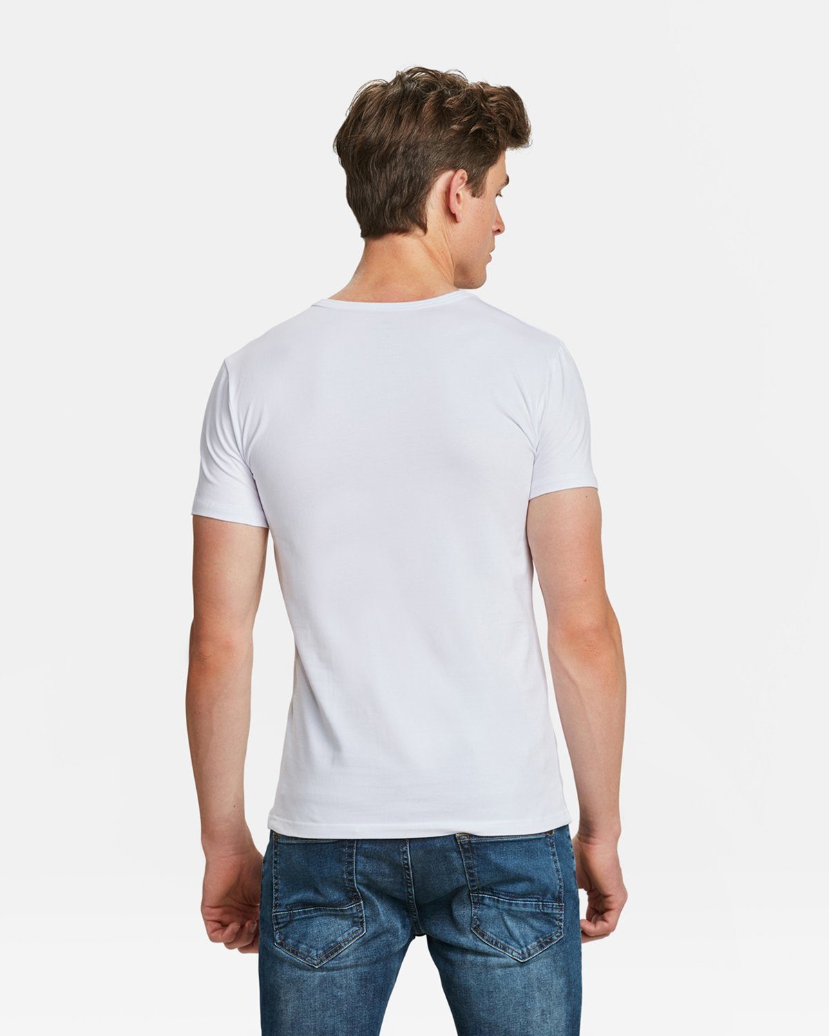 WE Fashion T-Shirt (2-tlg) Weiß