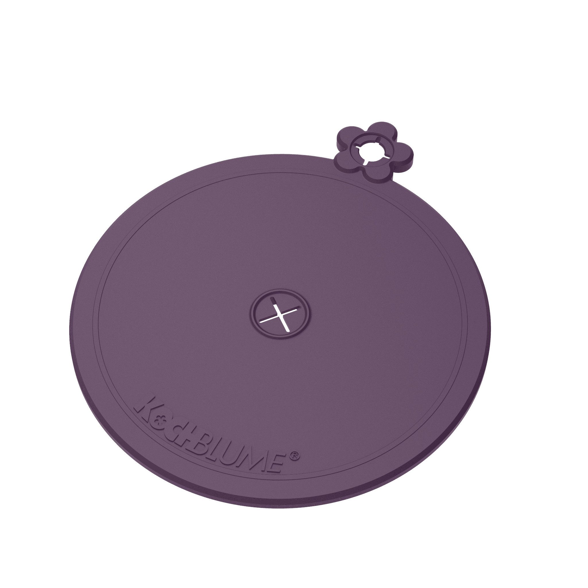 Kochblume Glasuntersetzer Kochblume Glasabdeckung mit Trinkhalmfunktion 3-tlg. in lila