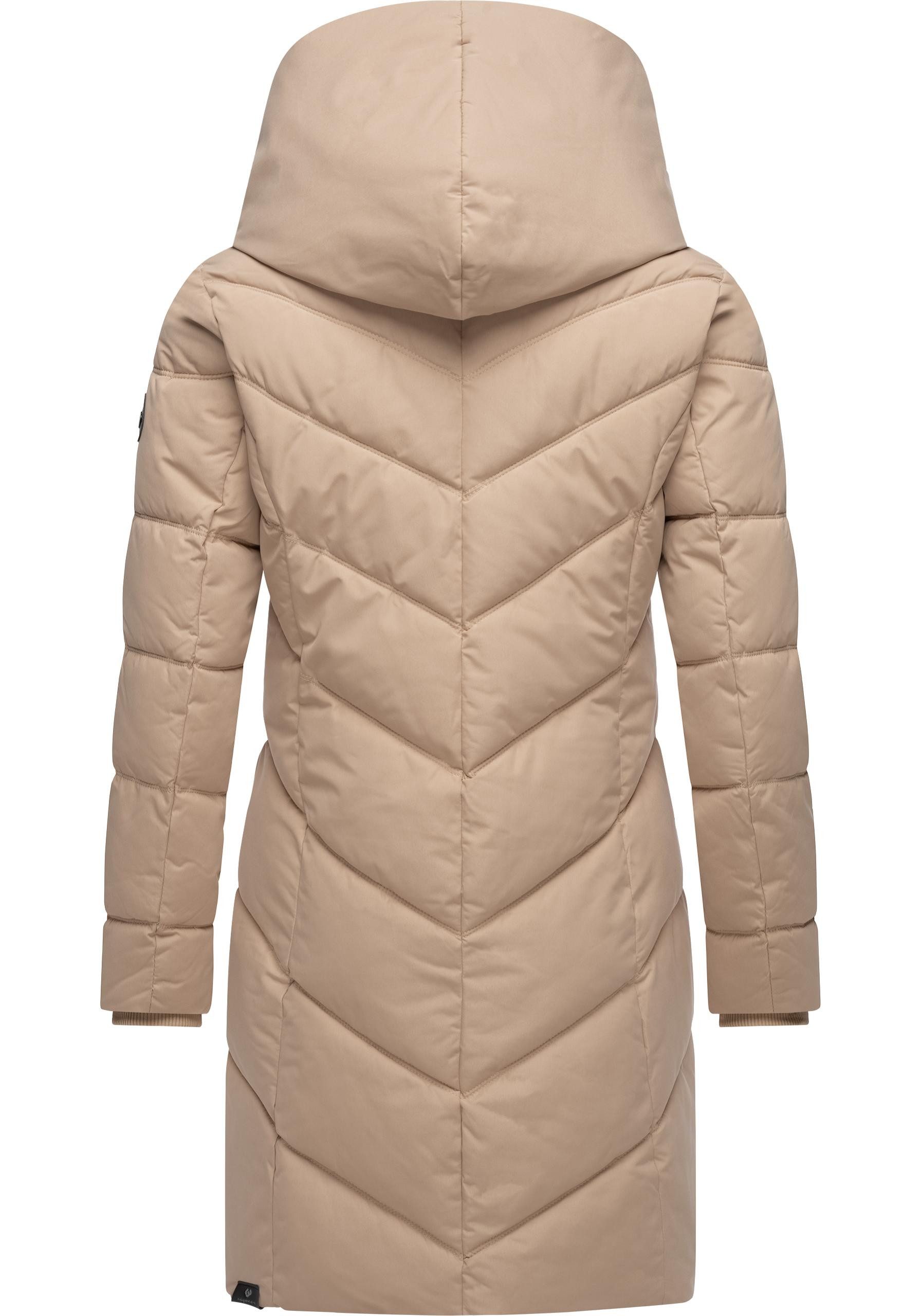 Ragwear Steppmantel Natalka stylischer, gesteppter Winterparka mit gefütterter Kapuze
