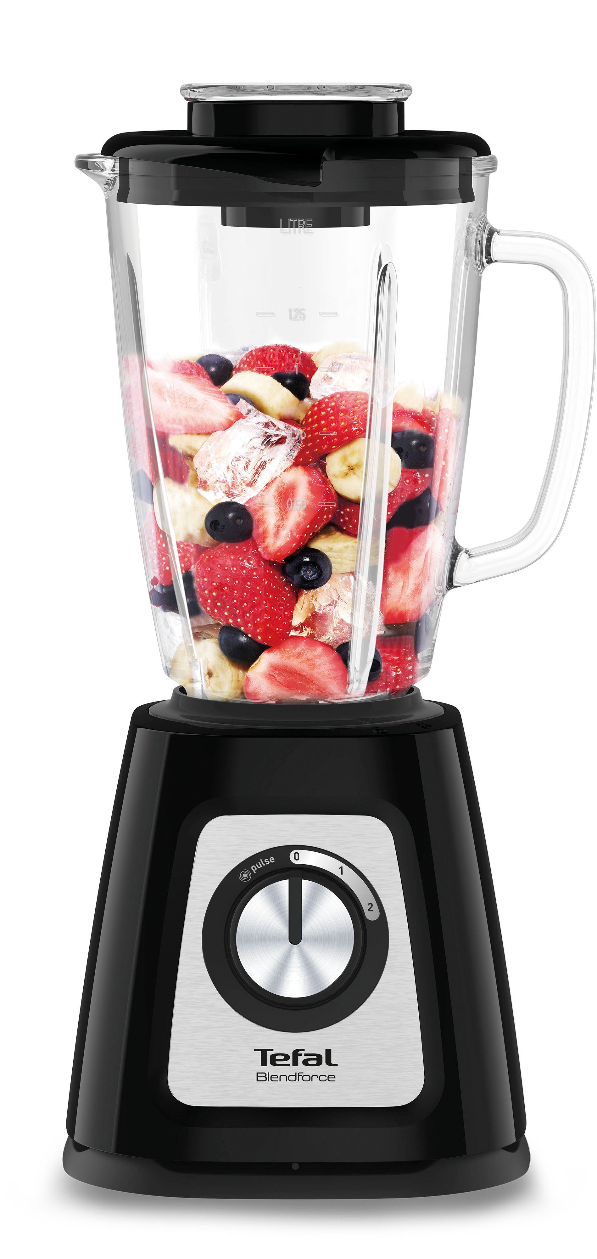 Tefal Standmixer BL4358 Blendforce, 800 W, 1,75 L Fassungsvermögen, Smart Lock-Technologie
