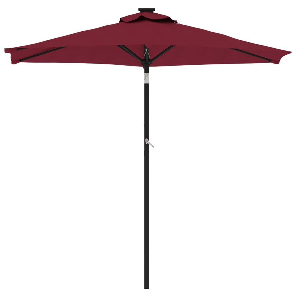 vidaXL Sonnenschirm Sonnenschirm mit Stahlmast Weinrot günstig online kaufen