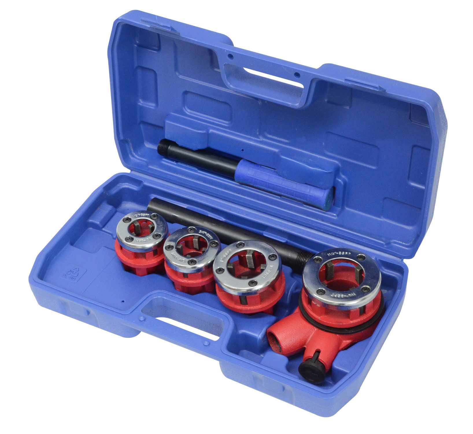 TRUTZHOLM Резьбонарезной станок Gewindeschneidkluppensatz Rohrgewindeschneidsatz Schneidkluppe, Set, 7-tlg., Ideal für Wasserrohre