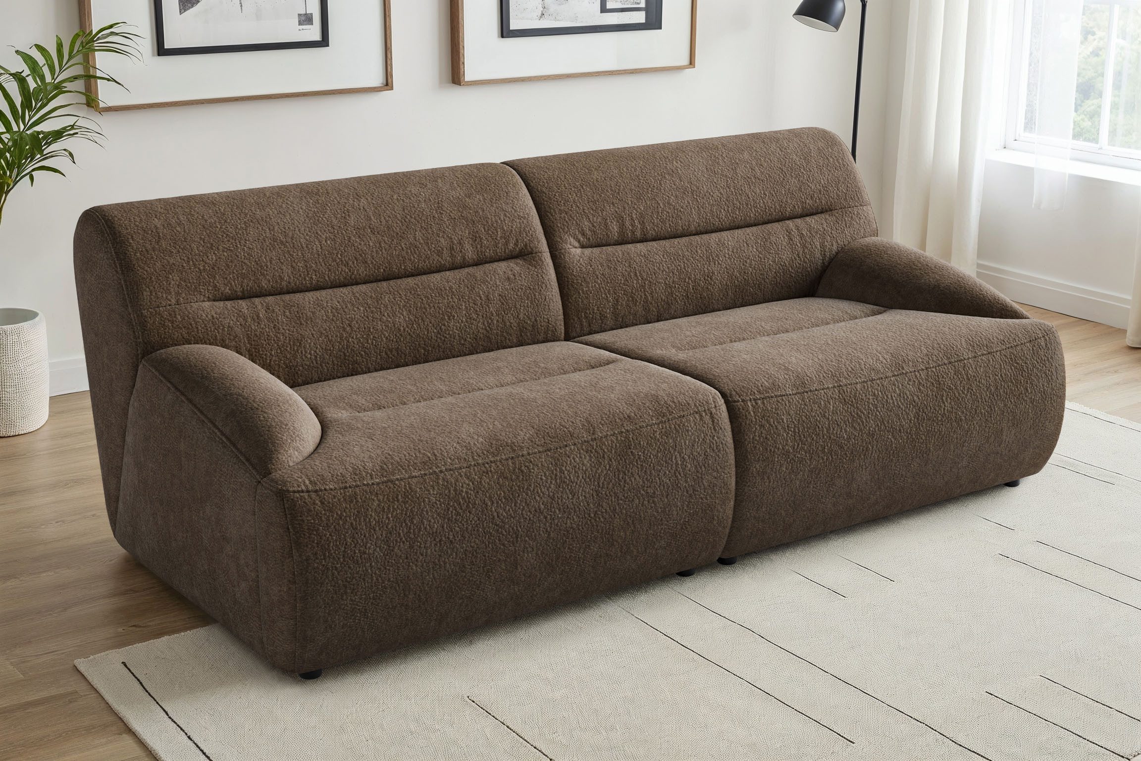 sit&more Big-Sofa Scrabble, Modernes Design in verschiedenen Stoffarten