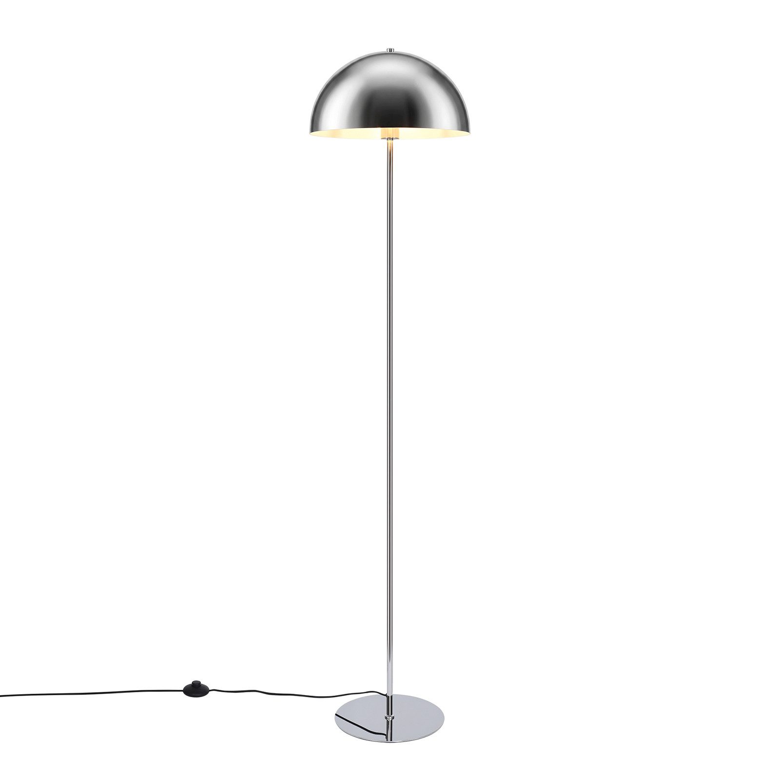 OTTO home Stehlampe Eddaa - Pilzlampe, Ein-/Ausschalter, ohne Leuchtmittel, Pilzleuchte, Höhe 165cm, Stehleuchte, Fußschalter, Pilzdesign