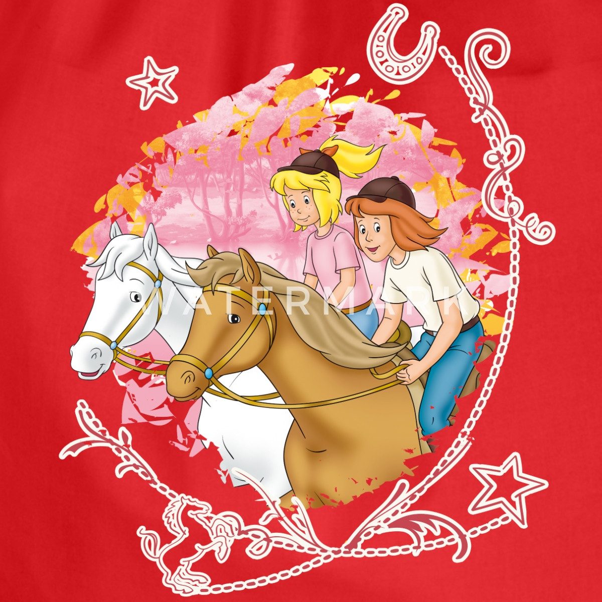 Spreadshirt Turnbeutel Bibi Und Tina Wettreiten günstig online kaufen