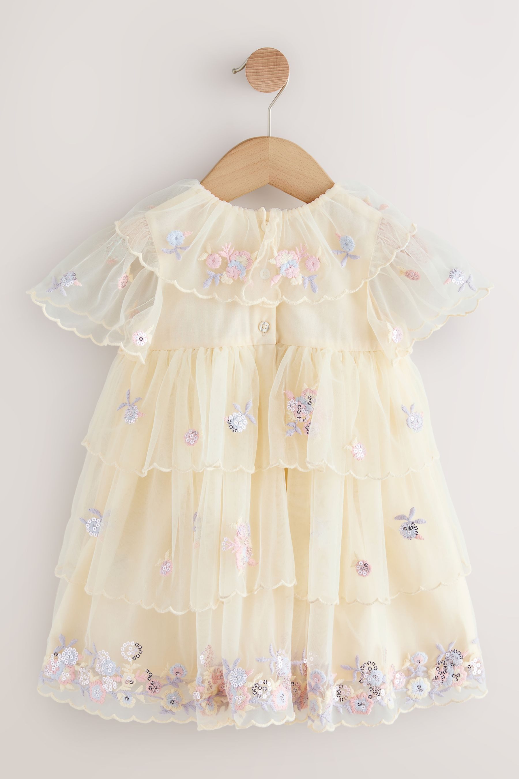 Next Meshkleid Besticktes Kleid aus Netzstoff (1-tlg)
