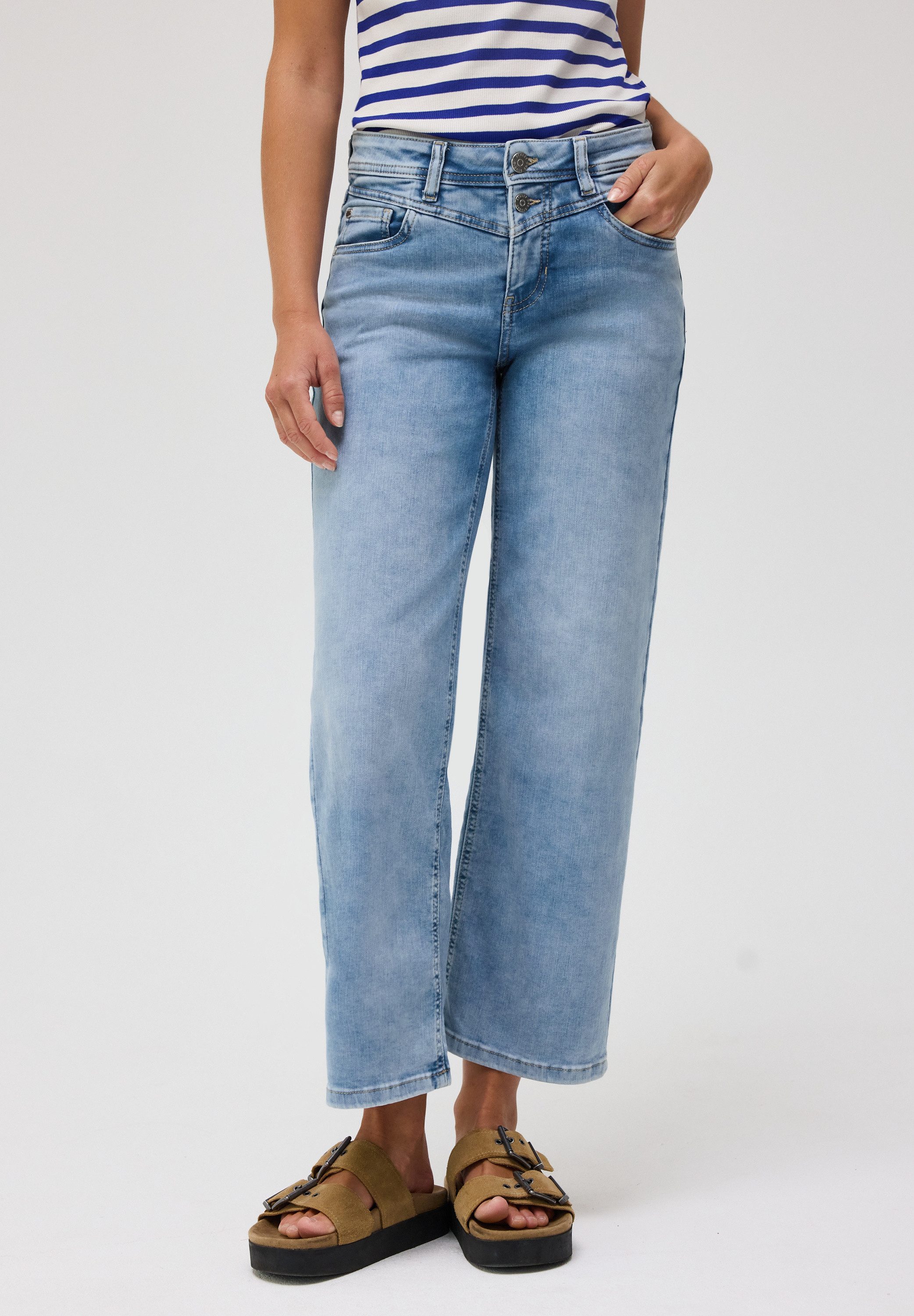 STREET ONE STUDIO Loose-fit-Jeans mit Wide Legs – Bild 2 von 5