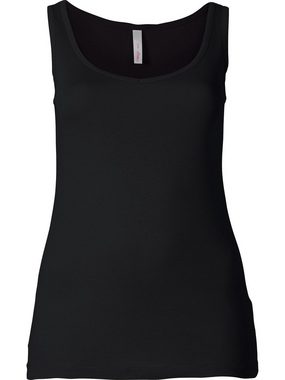 Sheego Tanktop Große Größen fein gerippte Shirtware