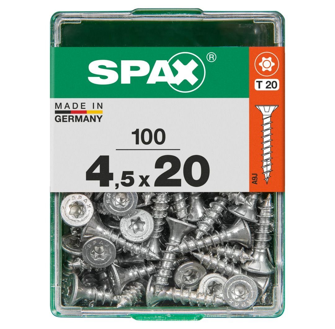 4.5 TX mm 100 Holzbauschraube Spax SPAX Universalschrauben 20 - x 20