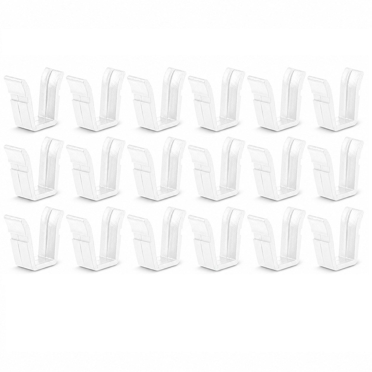 Bestlivings Feststeller Gardinenstopper, Gardinenschienen, Innenlaufschienen, (18-St), Endfeststeller, Kunststoff, für alle gängigen Schienensysteme geeignet
