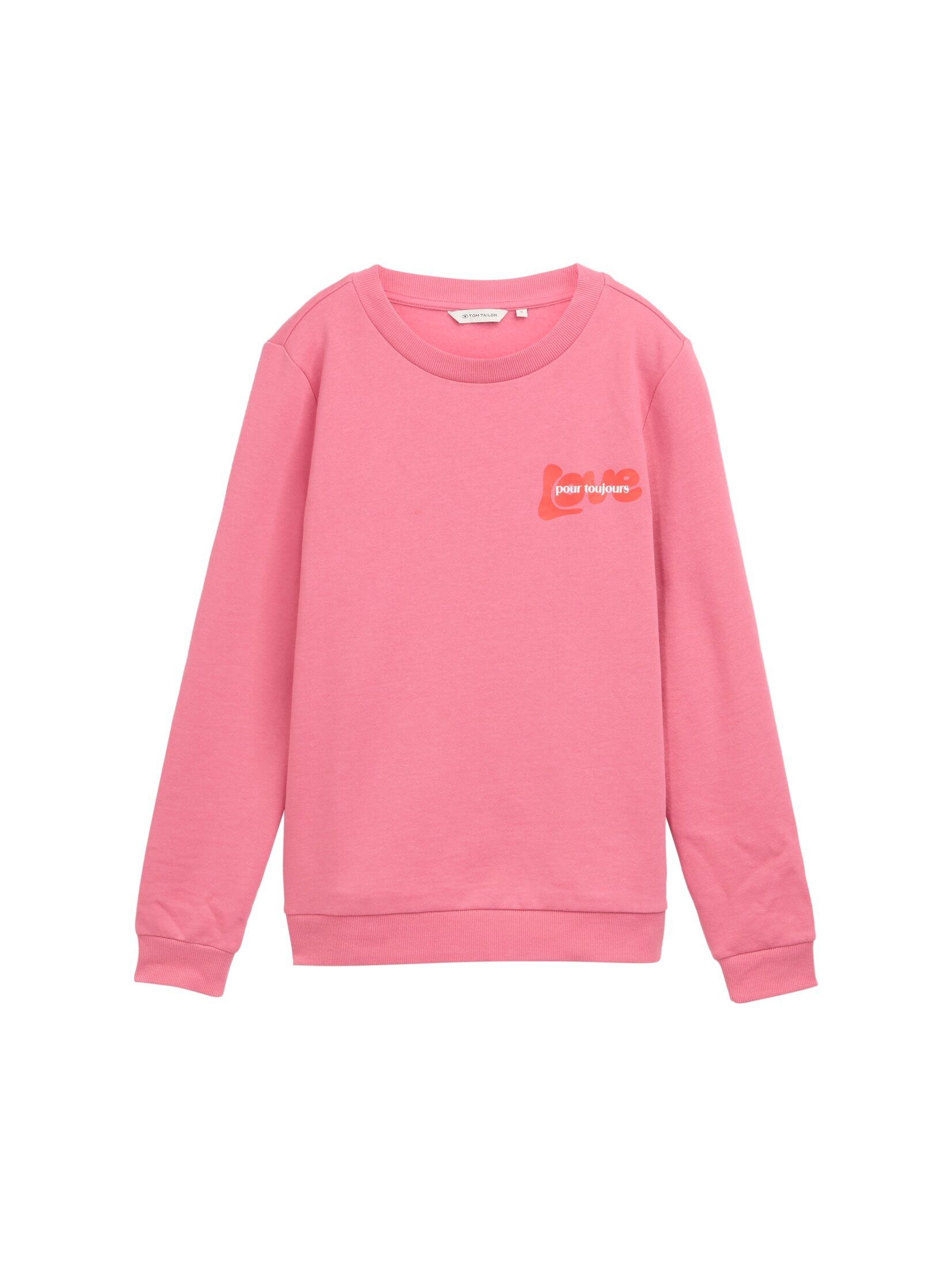 TOM TAILOR Sweatshirt Strick & Sweatshirts Loose Fit Sweatshirt mit Print günstig online kaufen