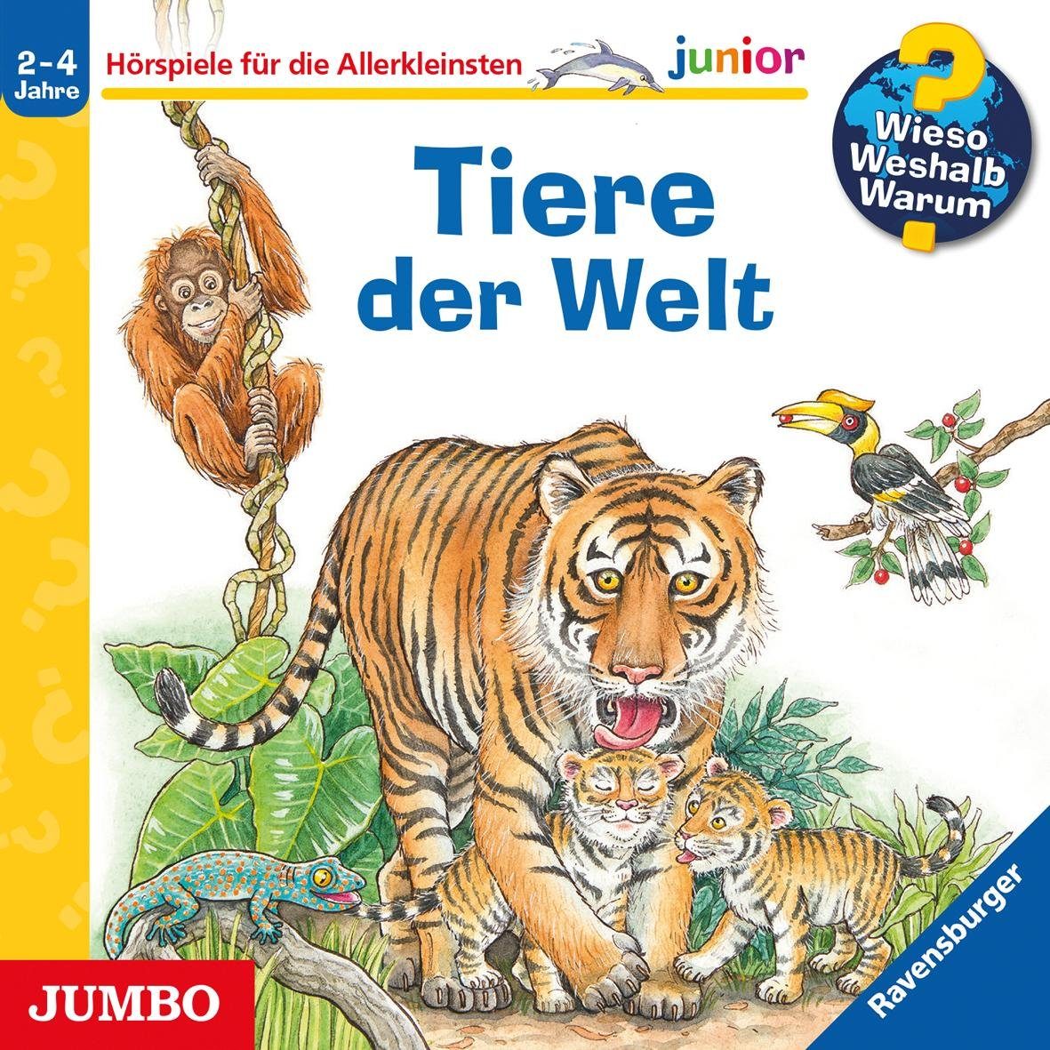 JUMBO Verlag Hörspiel-CD Wieso? Weshalb? Warum? junior. Tiere der Welt, Audio-CD