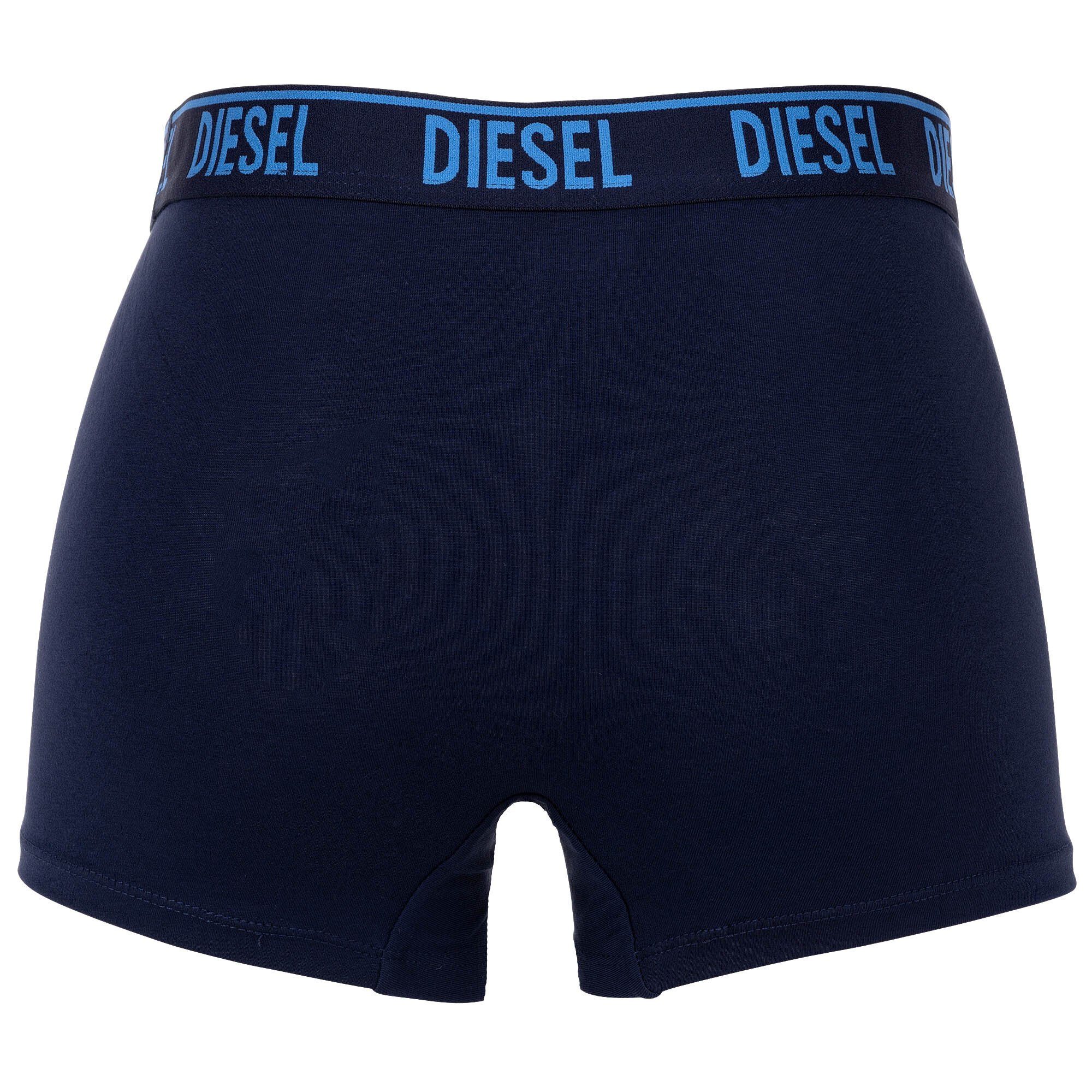 Herren Blau Boxer 3er Boxershorts, Diesel Pack -