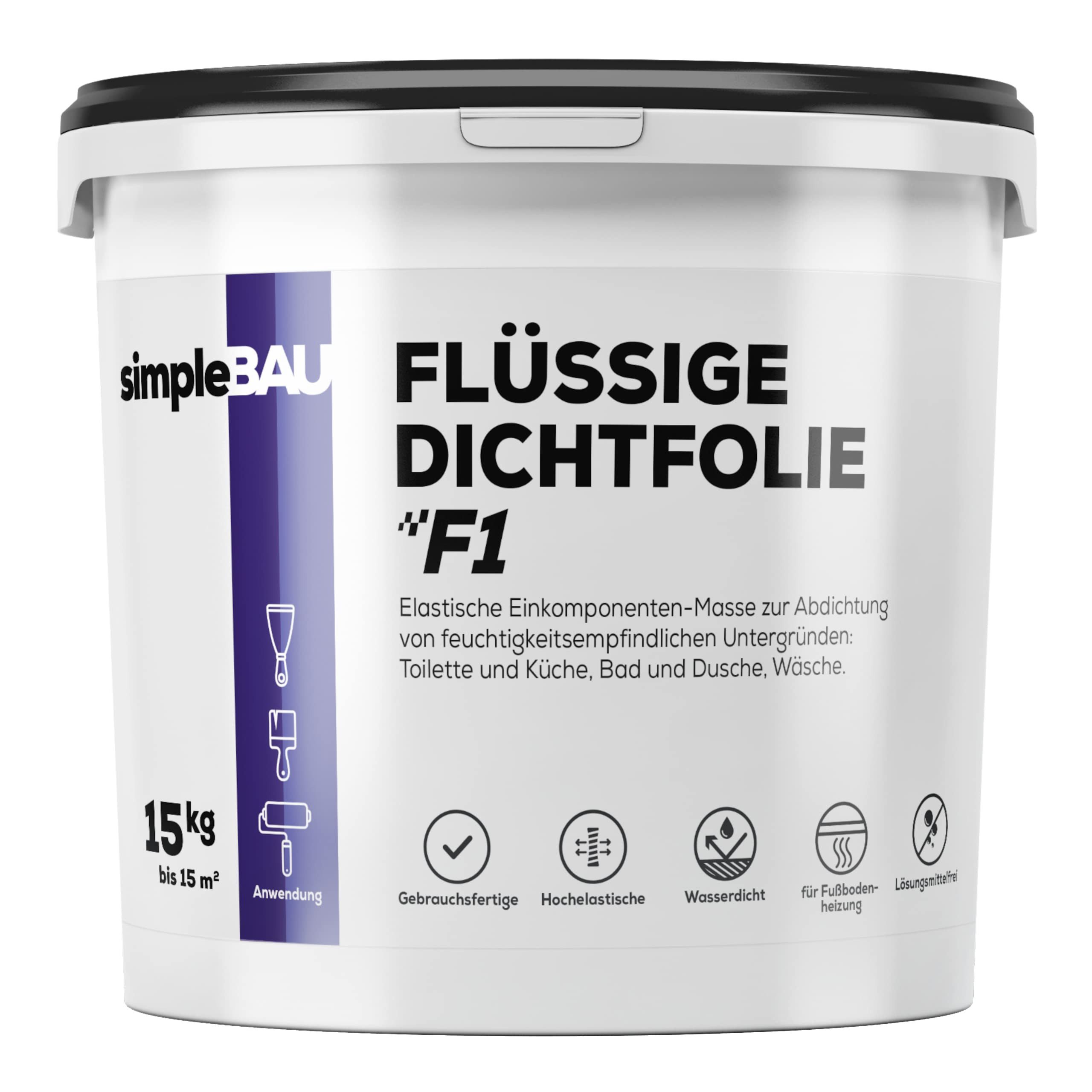 simpleBAU Dichtstoff Wasserdicht F1 - Einkomponente Abdichtung Dichtungsmas günstig online kaufen