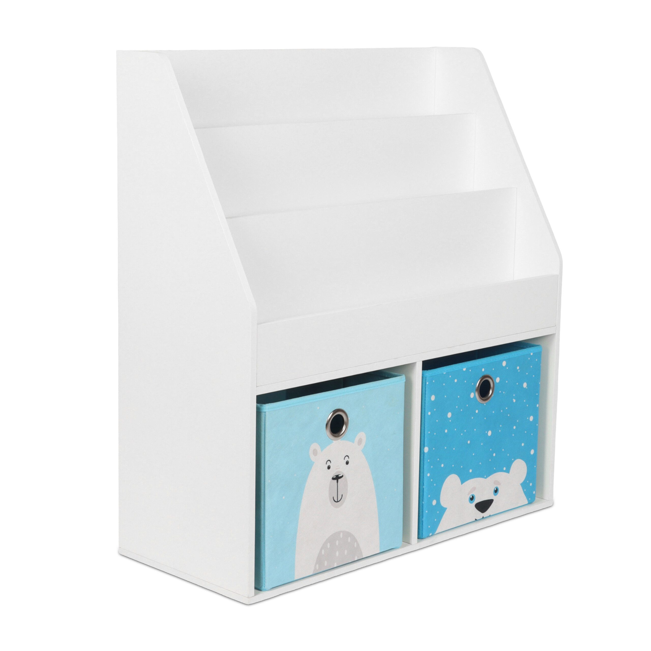 relaxdays Bücherregal für Kind, weiß günstig online kaufen