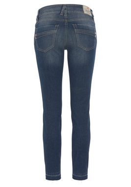 Herrlicher Slim-fit-Jeans TOUCH in 7/8 Länge und ausgefranstem Hosensaum