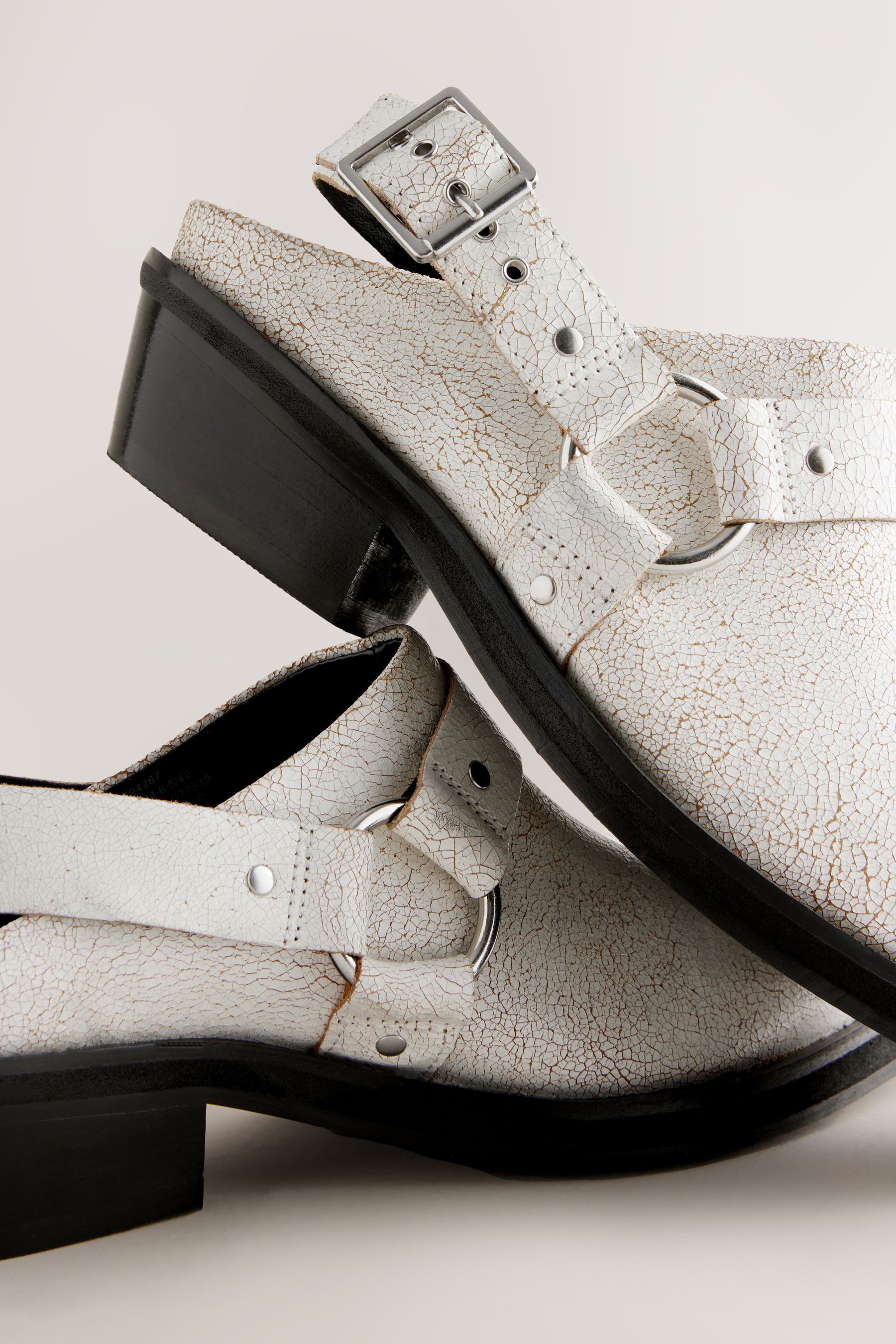 Next Forever Comfort® Spitze Slingbacks aus Leder Clog (1-tlg)