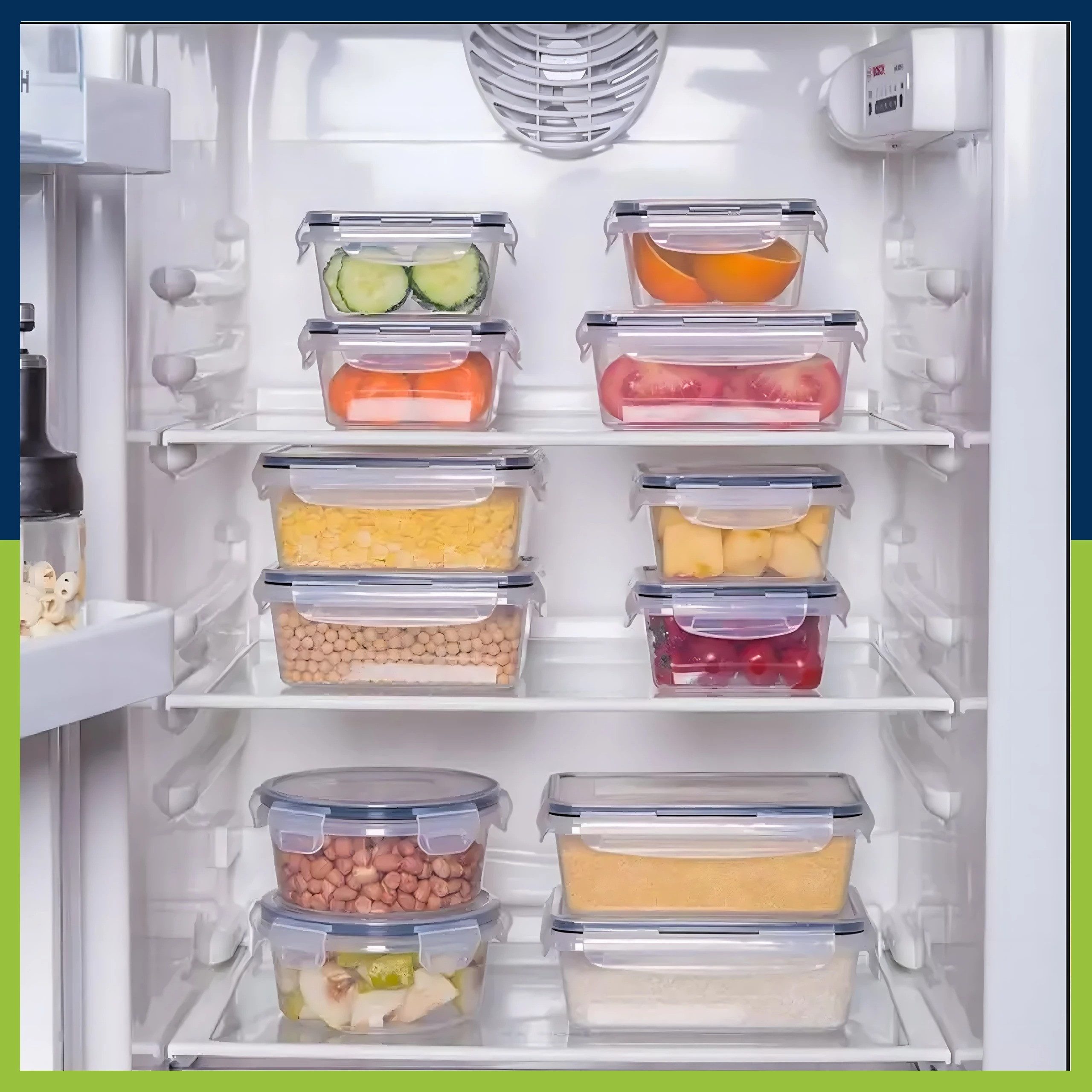 Realb2b Vorratsdose 12x Lunchbox Set mit Deckel Kunststoffbehälter Frühstücksoxen, (12-teiliges Kunststoffbehälter mit Deckel-Set für Lebensmittelaufbewahrung, BPA-frei, 12-tlg., Set mit verschiedenen Größen für Schule, Büro, Zuhause und Outdoor), Hochwertiger Kunststoff, Lebensmittelsicher, hitze- und kältebeständig