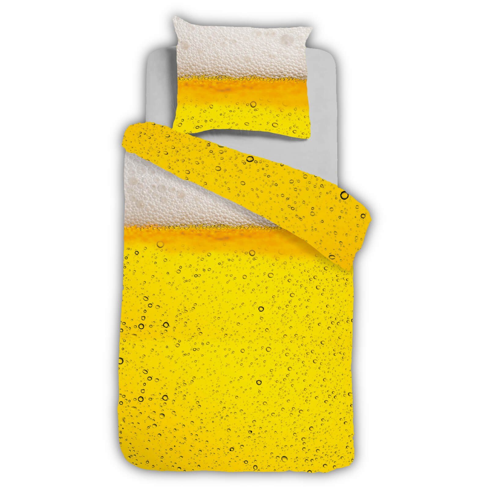 ESPiCO Bettwäsche Bier, Renforcé, 2 teilig, Getränk, Pils, Radler, Schaumkrone