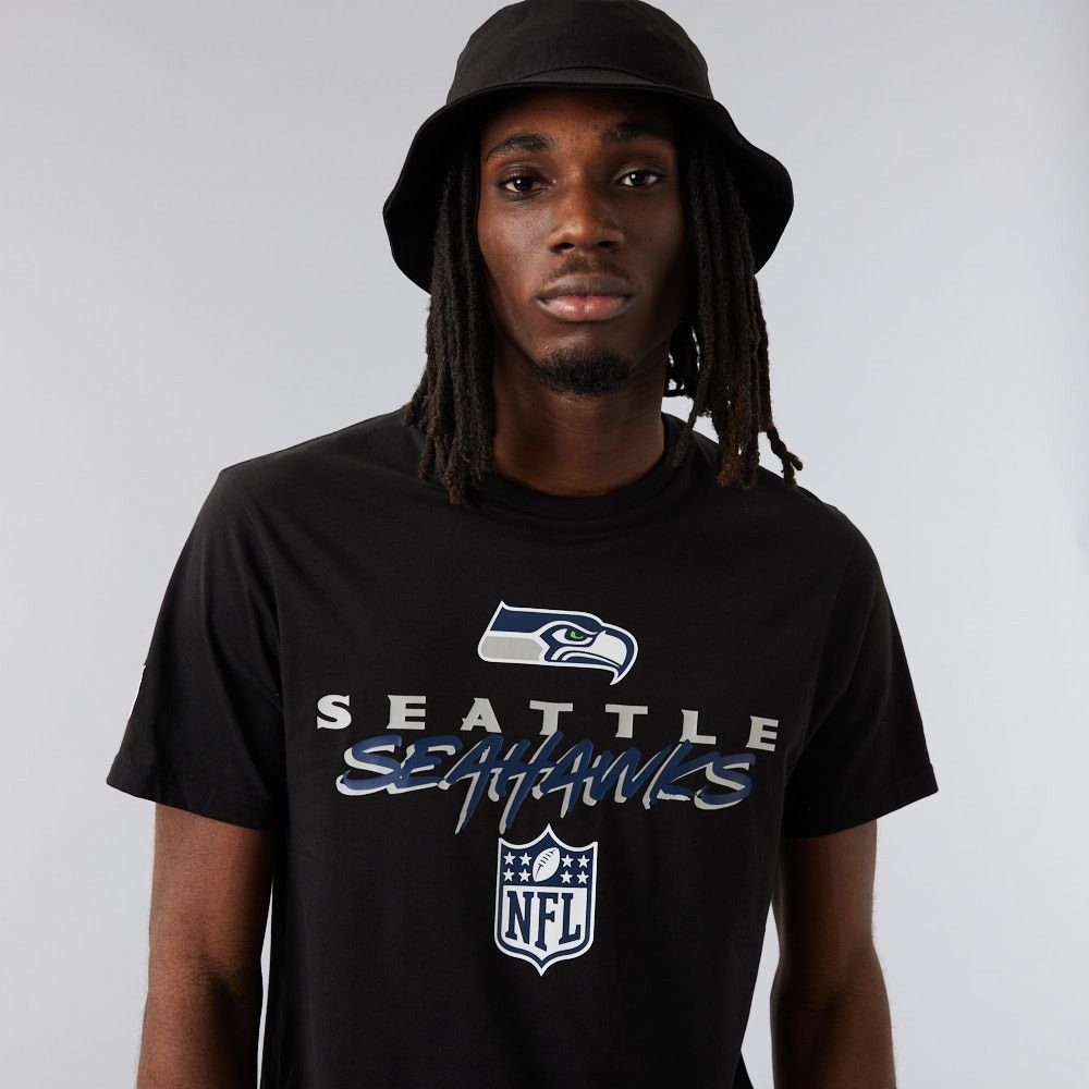 SEATTLE SEAHAWKS New NFL Script Tee NEU/OVP New Era Print-Shirt T-Shirt Era