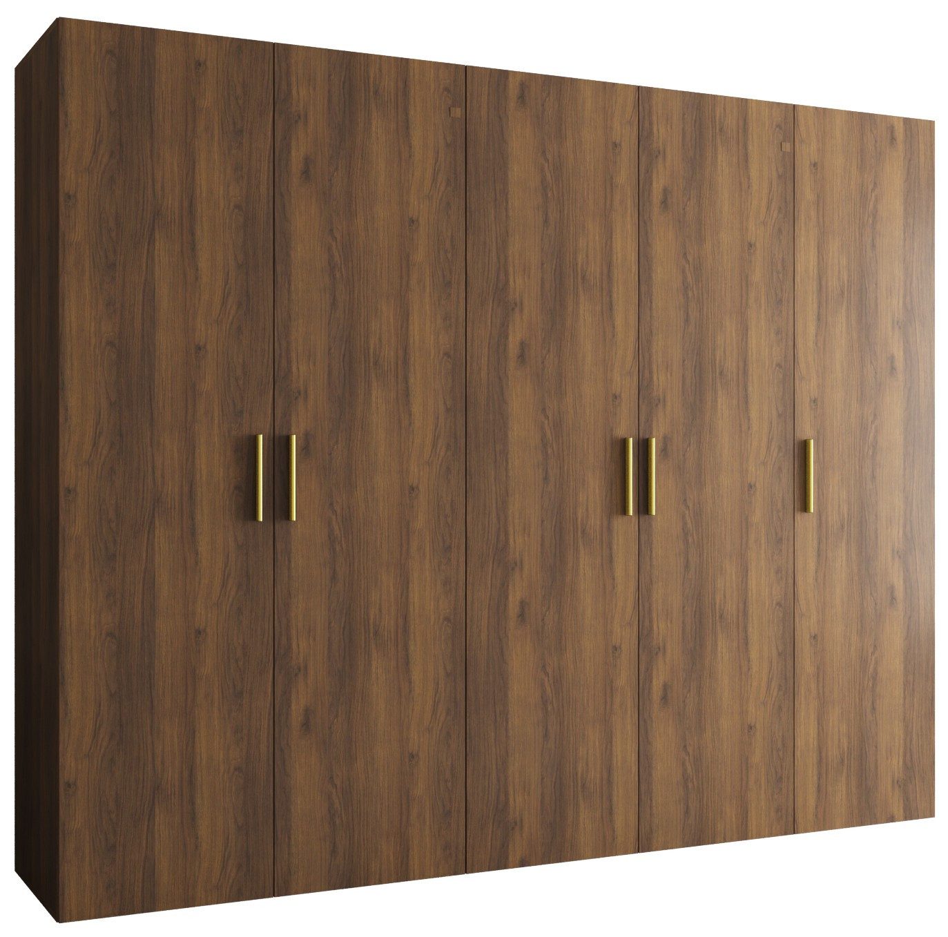 ABIKS MÖBEL Drehtürenschrank BARI 1 Schlafzimmerschrank mit Kleiderstange und Regalen Garderobenschrank Kleiderschrank in 5 verschieden Breiten und 4 Farben