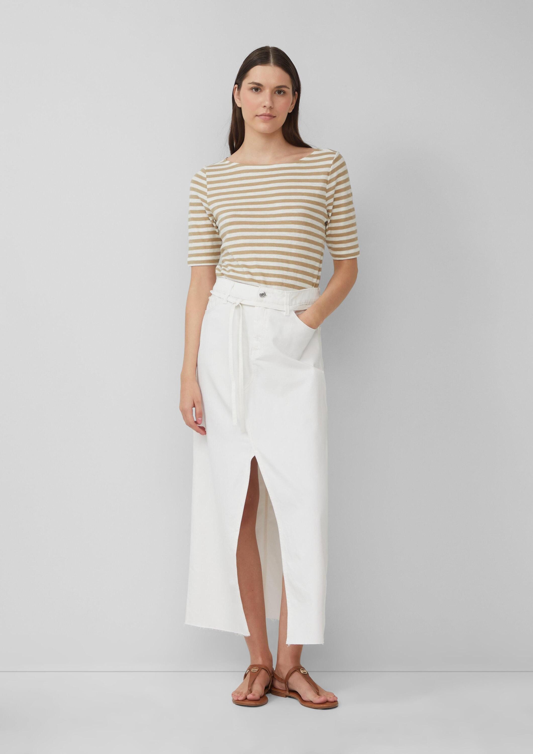 s.Oliver Maxirock Rock Jeansrock in A-Shape mit offenem Saum günstig online kaufen