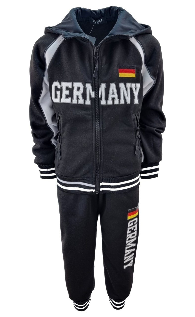 warm Germany Jogginganzug JF337 den Winter, Jogginganzug Fashion Boy für in Schwarz,