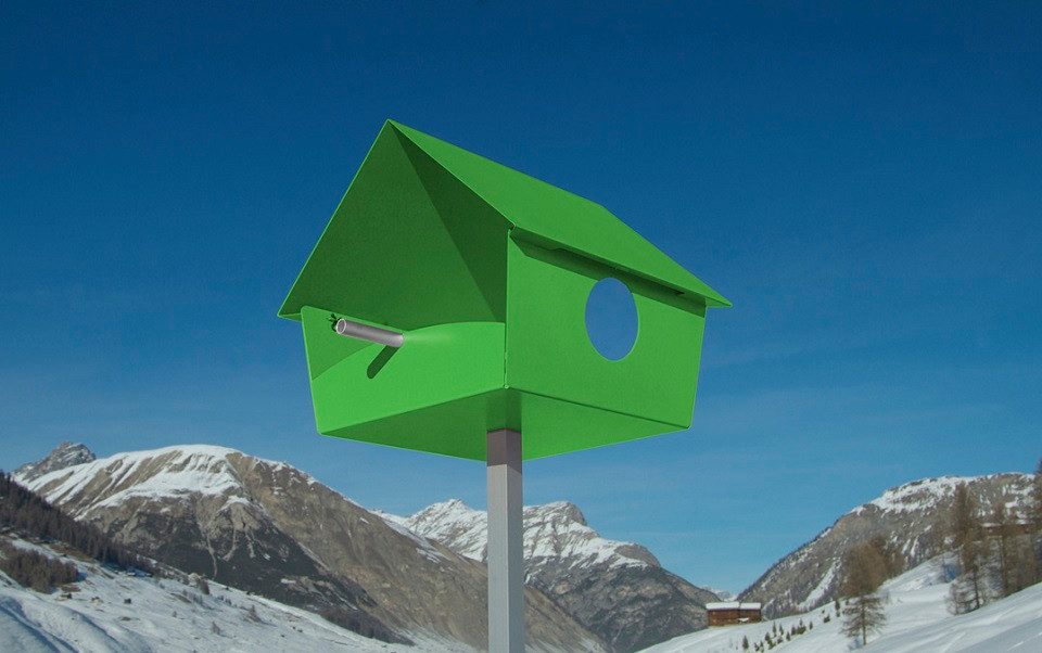 Radius Vogelhaus Vogelfutterhaus Piep Show XXL Metall Wetterfest zum Aufhängen