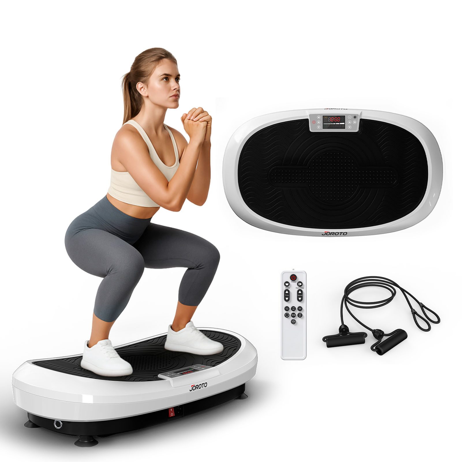 JOROTO Vibrationsplatte JOROTO leise und rutschfeste Vibrationsplatte für zu Hause