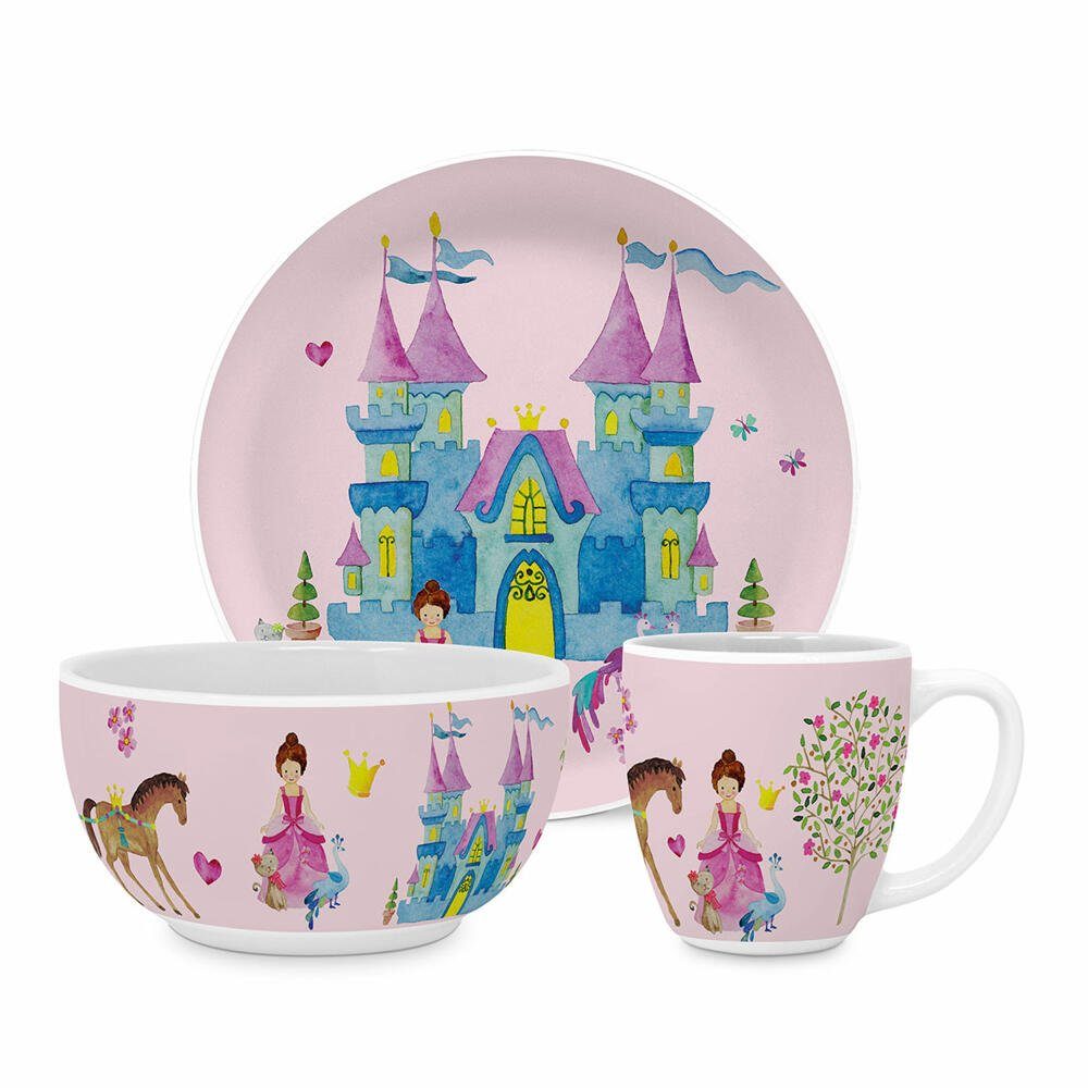 Kindergeschirr-Set Princess Kids Set 3-tlg.