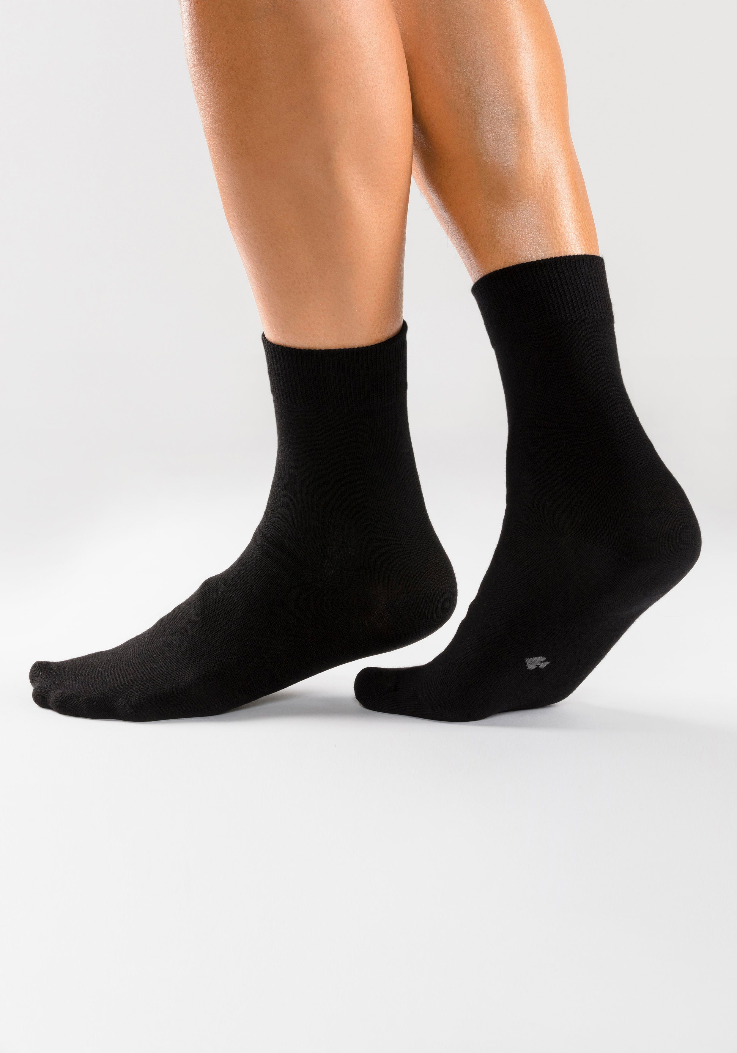 H.I.S Basicsocken (Packung, 10-Paar) mit eingestrickten Symbolen