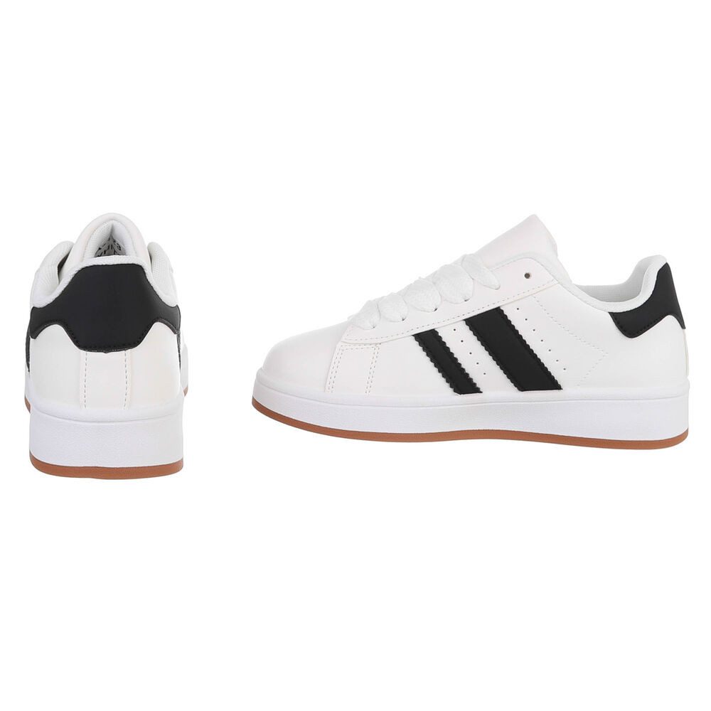 Ital-Design Sportlicher Freizeitschuh für Damen, komfortabel und stylish Sneaker (91512459) Keilabsatz/Wedge Sneakers Low in Weiß – Bild 5 von 5