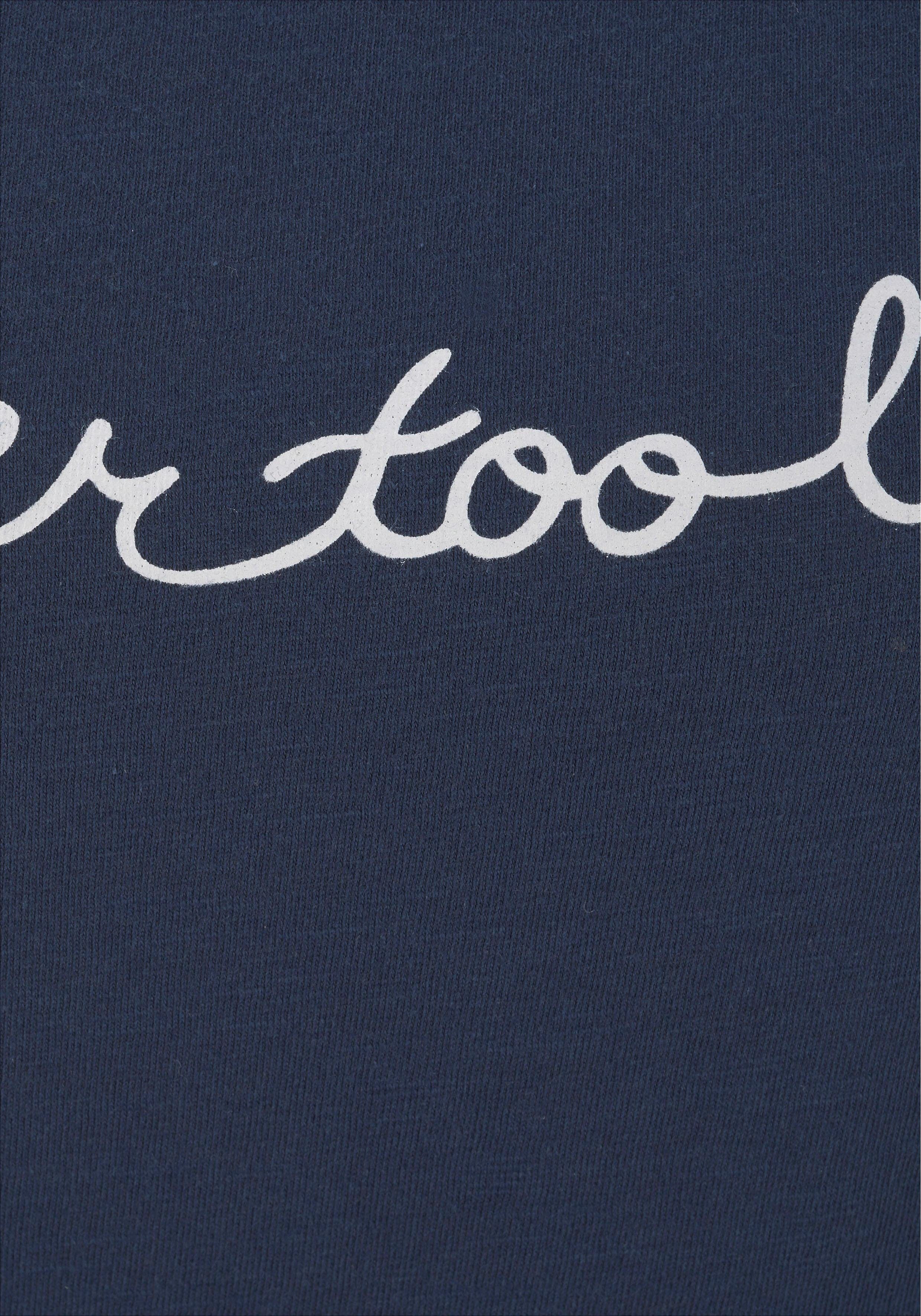 Beachtime T-Shirt mit Frontdruck "Never too late" aus weicher Baumwoll-Qualität