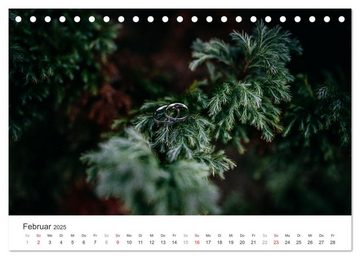 CALVENDO Wandkalender Trauringe (Tischkalender 2025 DIN A5 quer), CALVENDO Monatskalender
