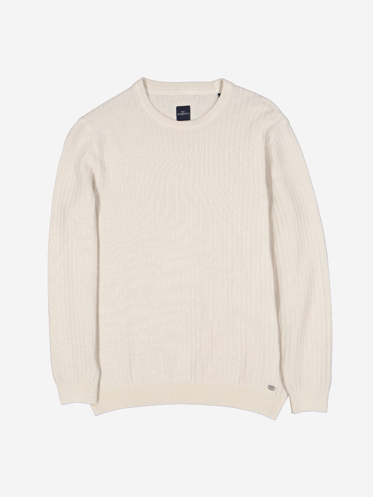 Engbers Herren Pullover Rundhals, Creme