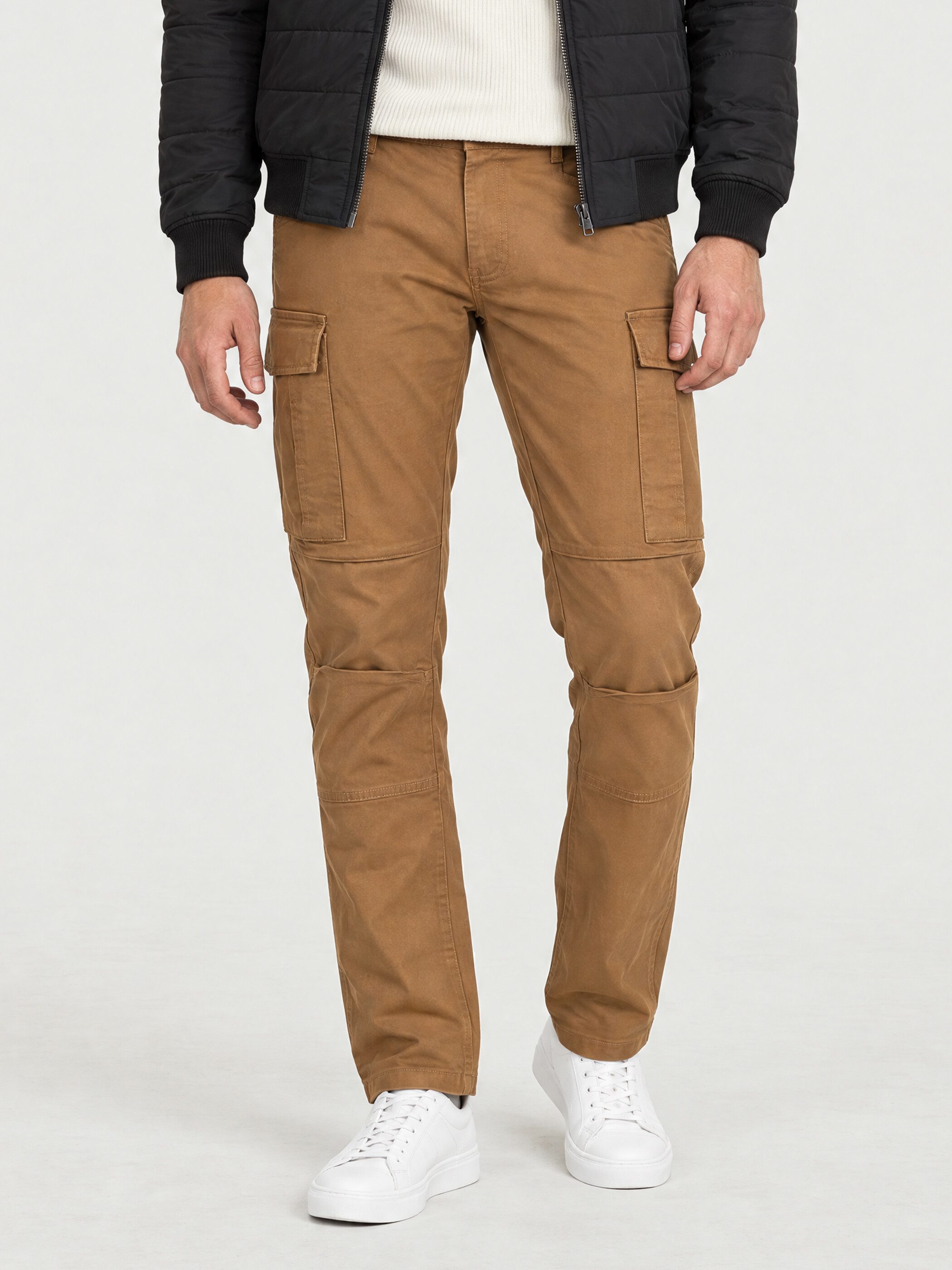 Yazubi Cargohose elegante Cargo Chino mit Stretch Slim Fit Herren Hosen für Männer, Cargohosen & Cargopants, 7 Taschen