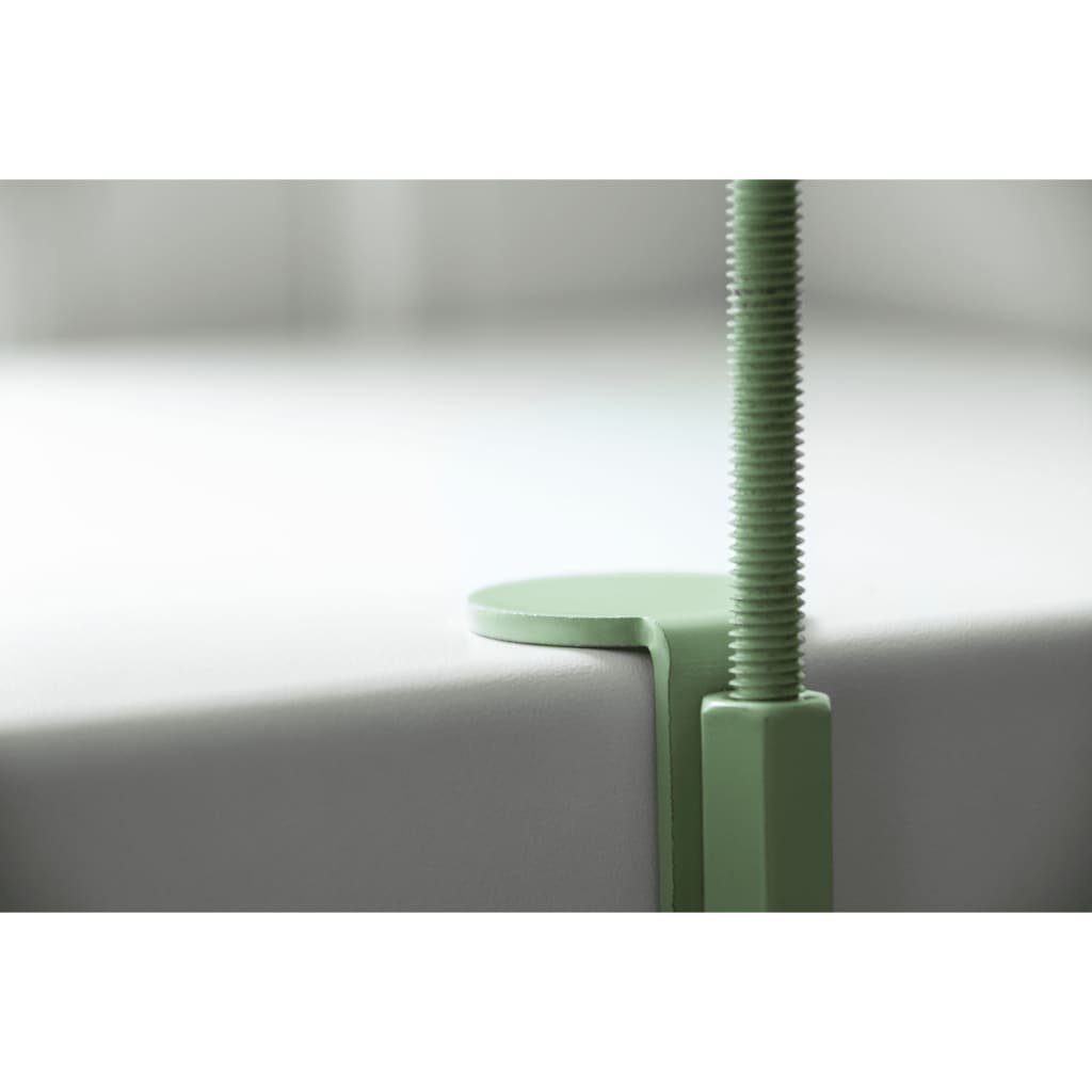 Design Tablett Stahl Esschert Rund Klemme mit M, Grün BV Blumentopfhalter