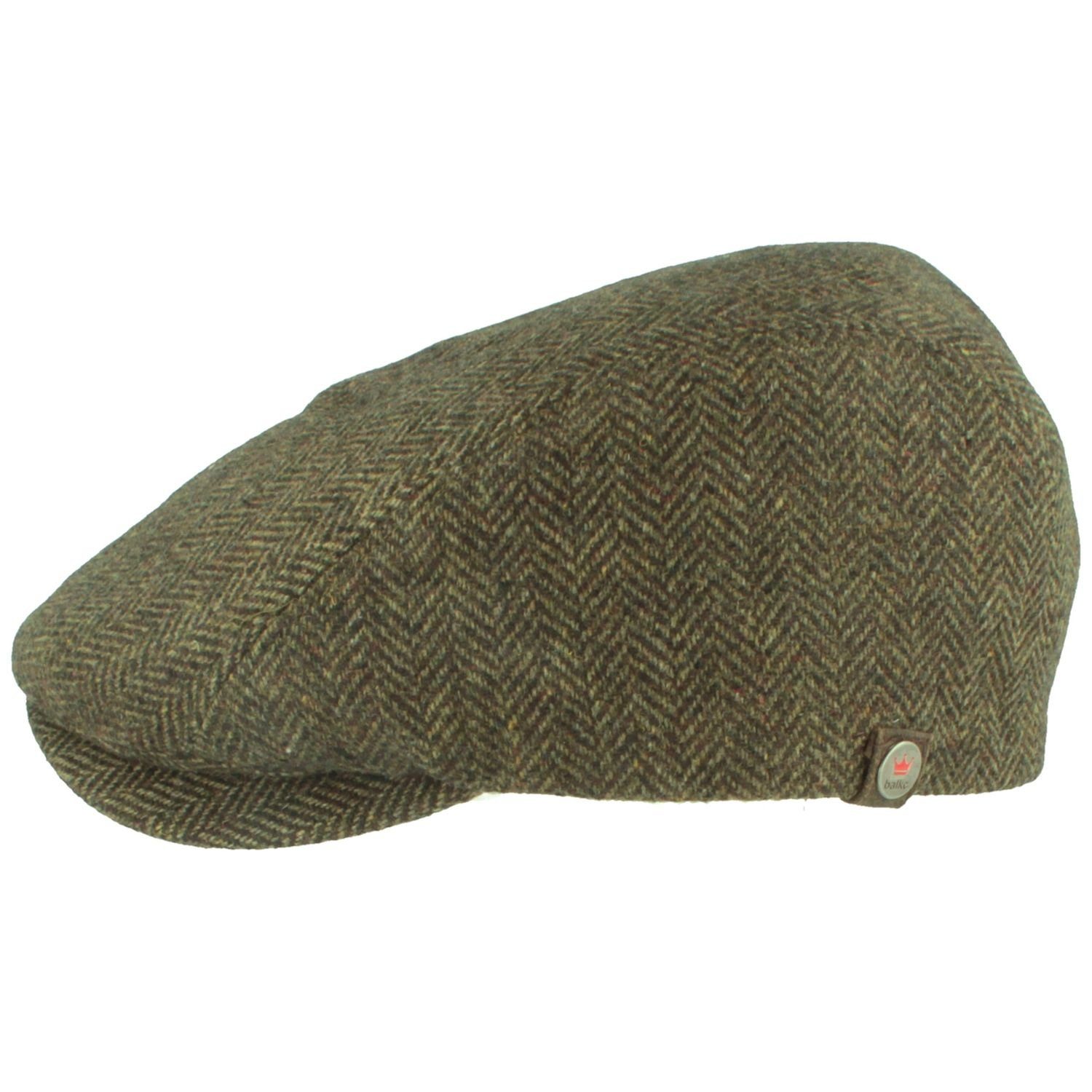 Balke Schiebermütze Flatcap leicht und wärmend in Fischgrät-Muster günstig online kaufen